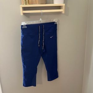 Nike dri fit yoga pants. Blue size medium